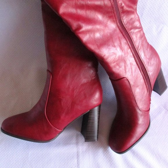 💋❤ JOURNEE COLLECTION KARIMA WC RED BOOTS – 7WC – NWT ❤💋 - Picture 15 of 15